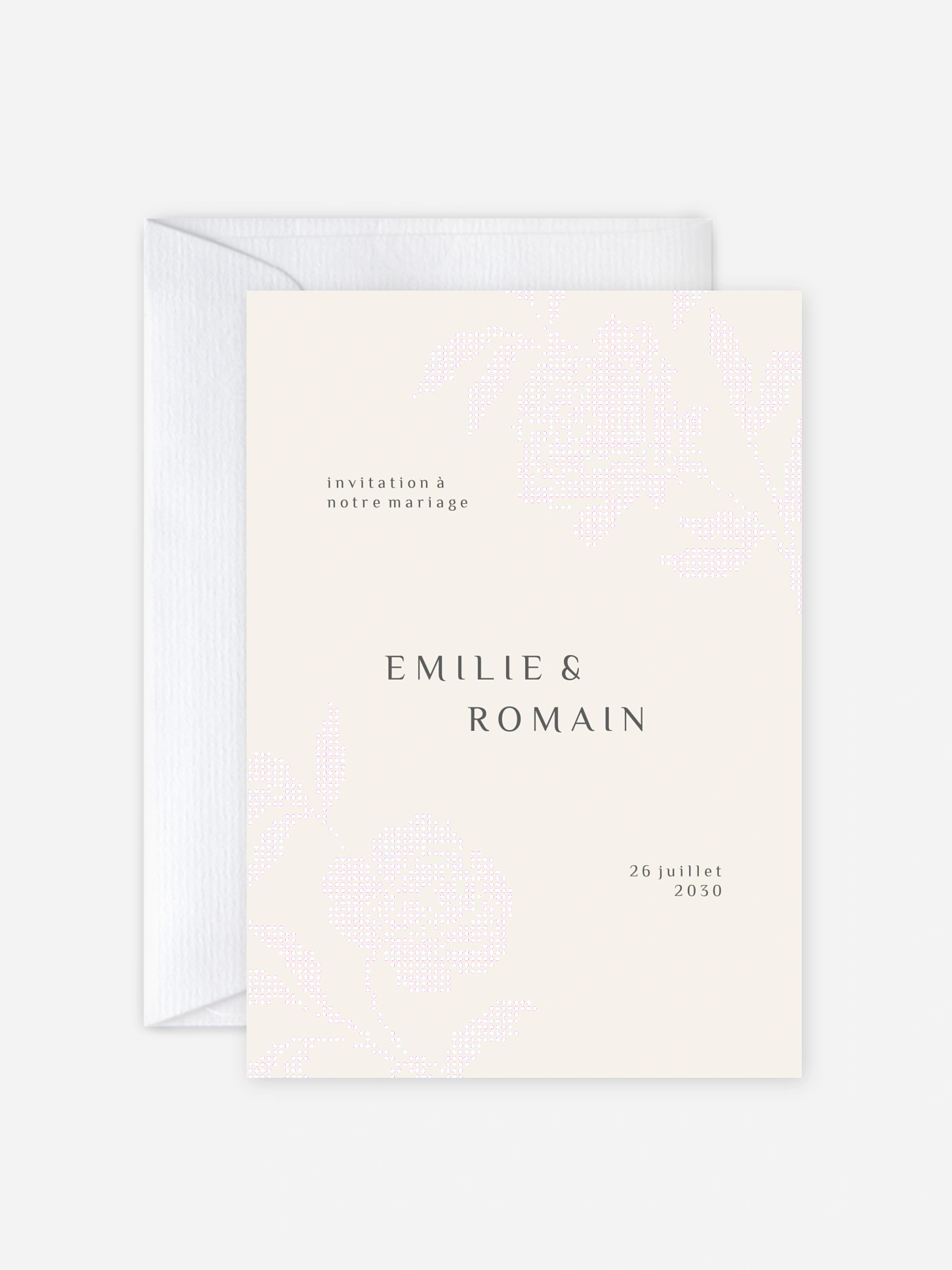 Faire-part de mariage Sigille fleuri