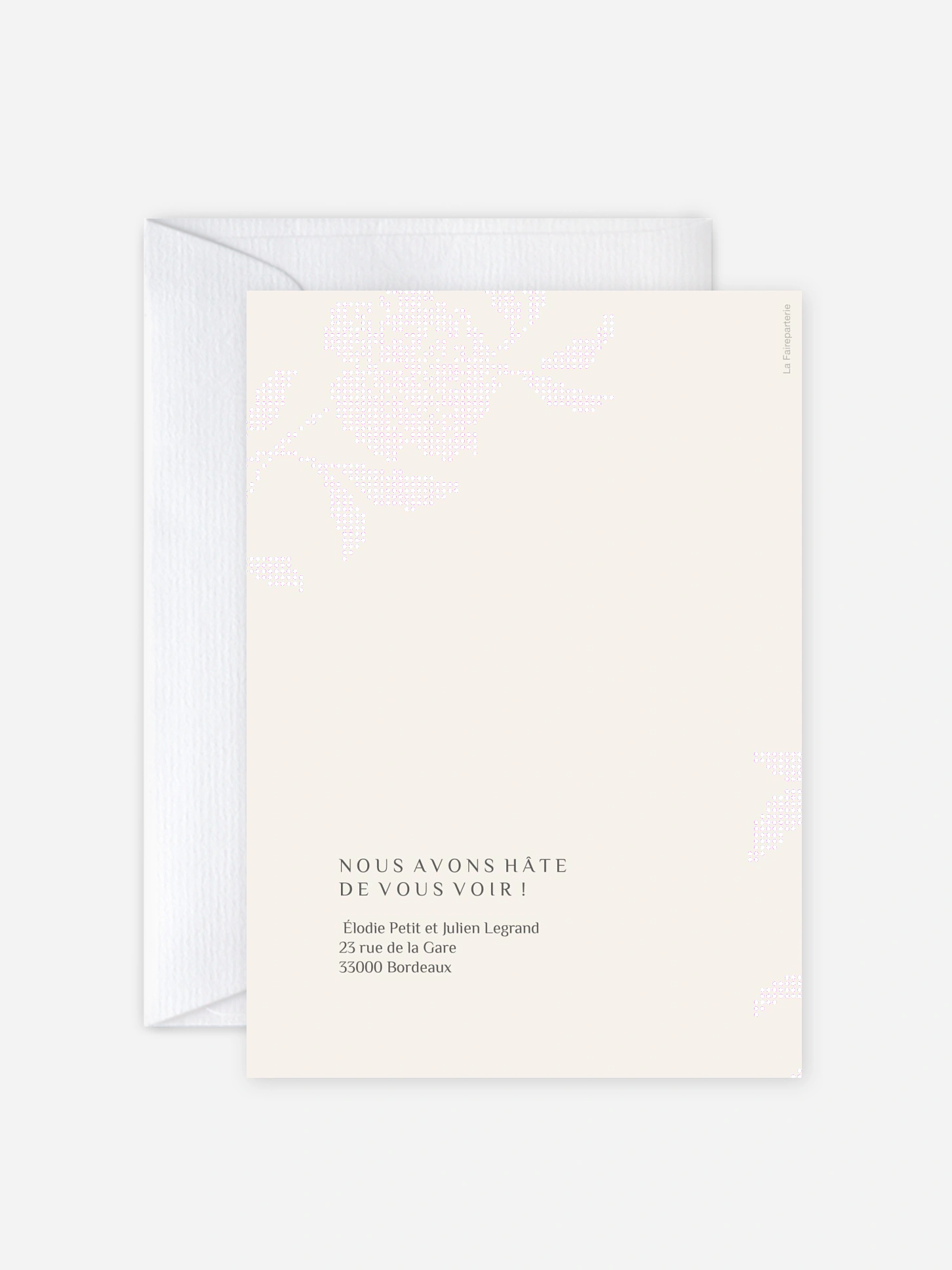 Faire-part de mariage Sigille fleuri