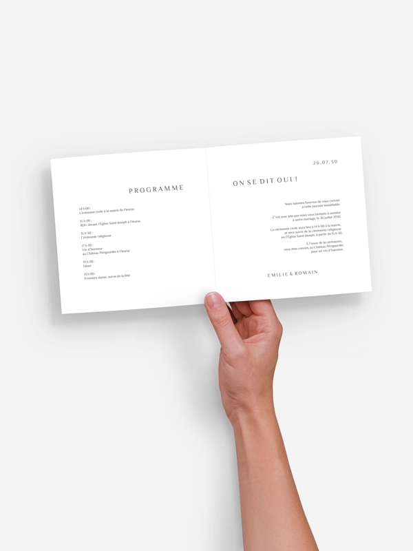 Faire-part de mariage Sigille fleuri