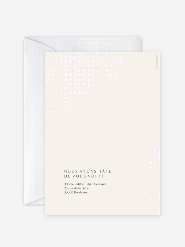 Faire-part de mariage Sigille fleuri