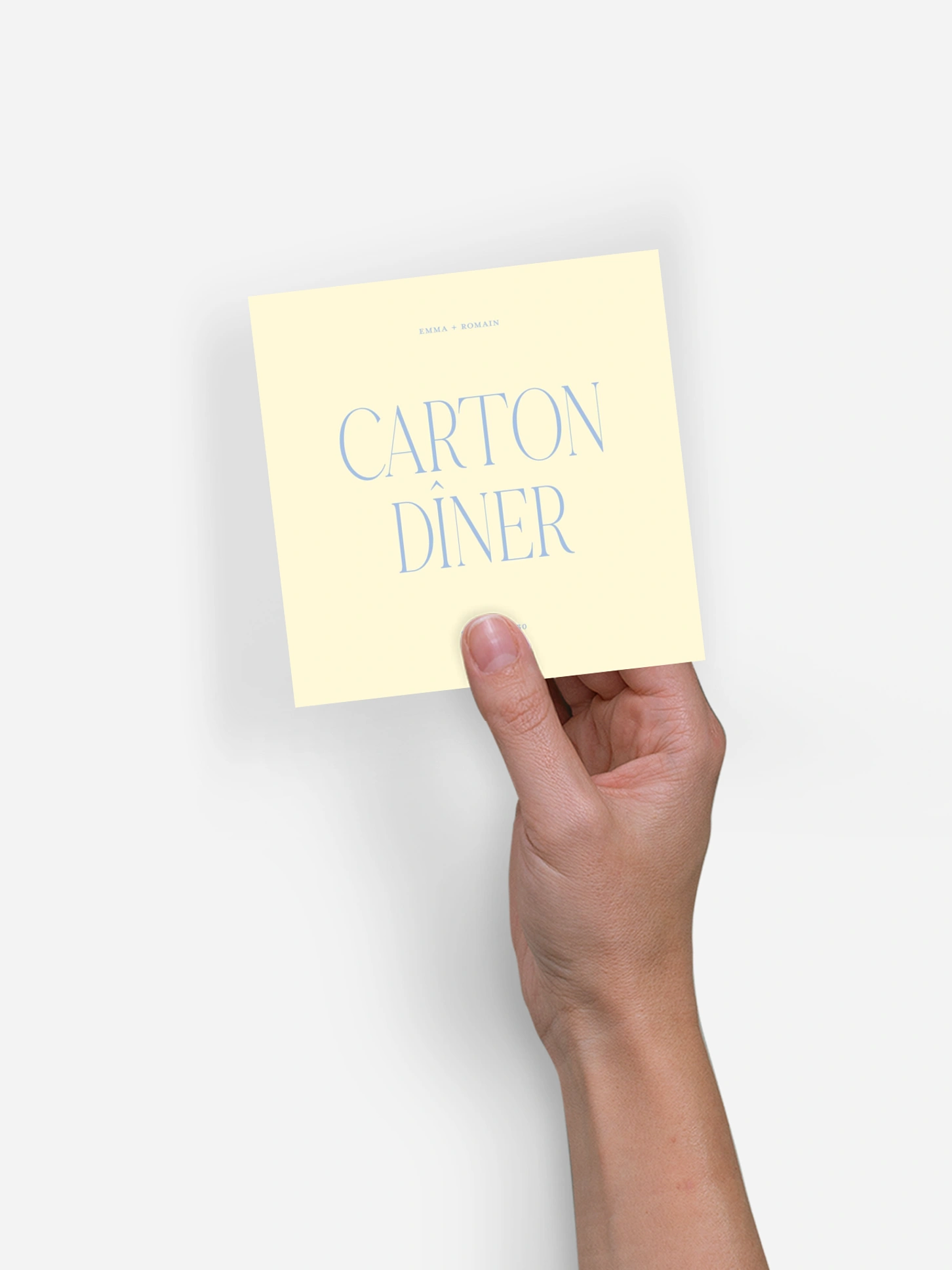 Carton d'invitation Amour simple