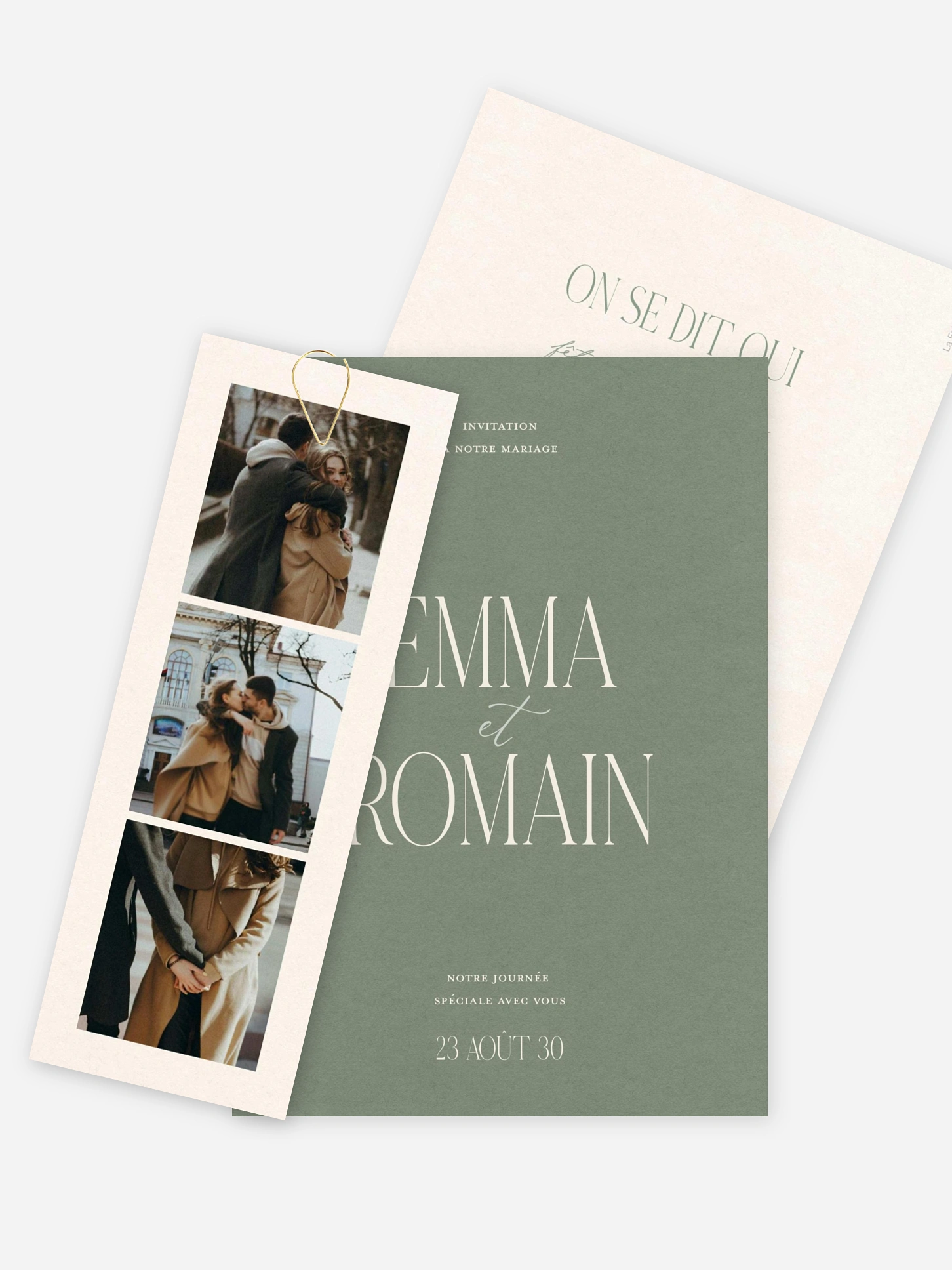 Faire-part de mariage Amour simple