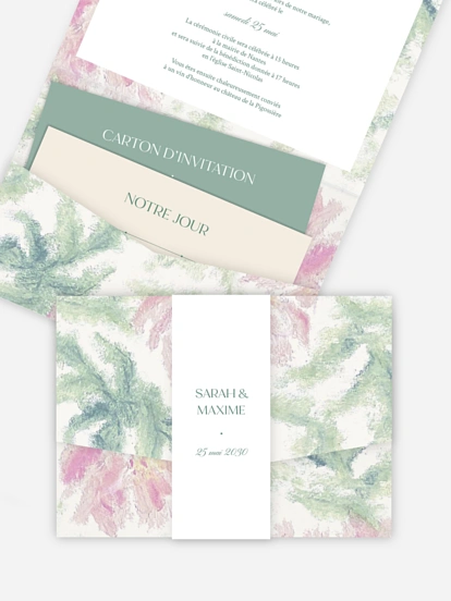 Faire-part de mariage Souffle floral