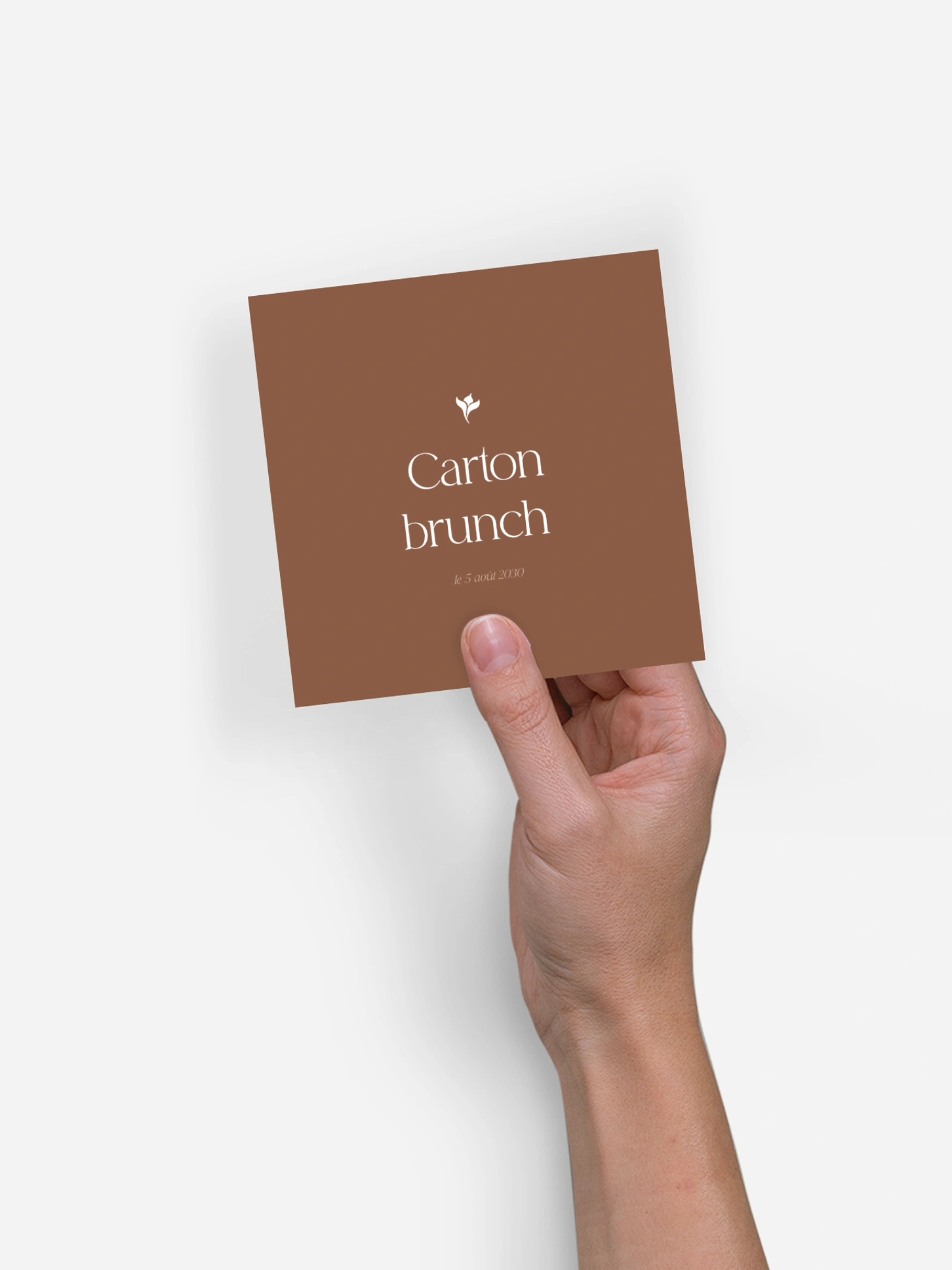 Carte brunch Floraison velours