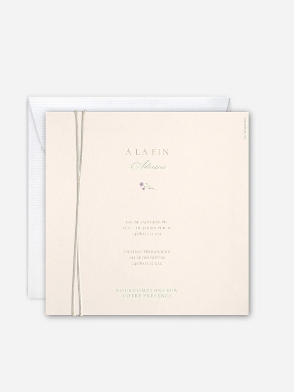 Faire-part de mariage Fleur de Champs