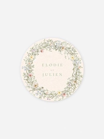 Stickers mariage Fleur de Champs