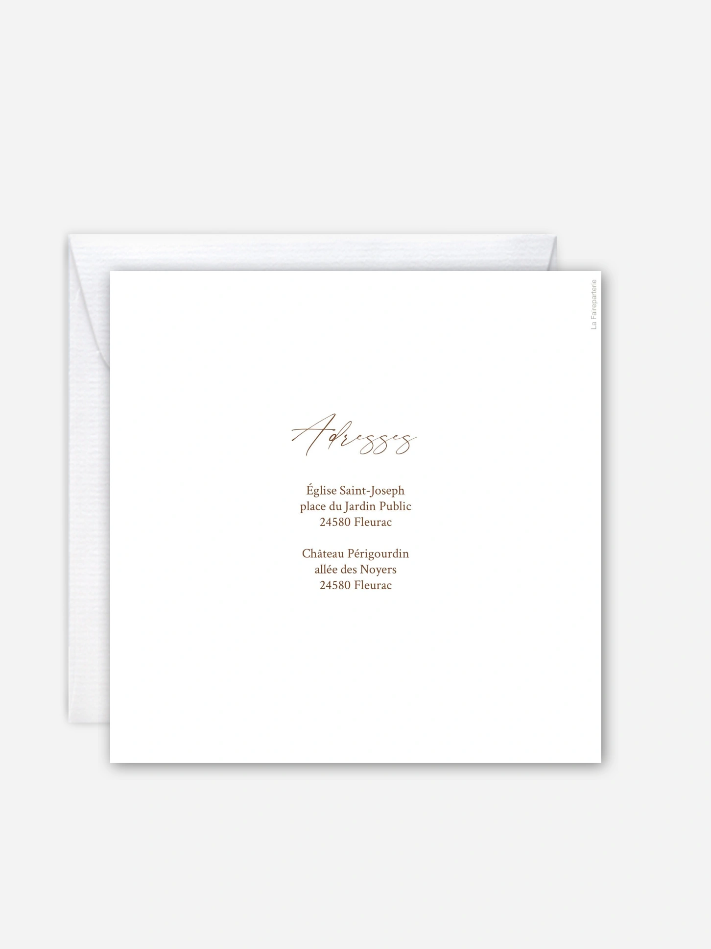 Faire-part de mariage Poésie d'orchidées