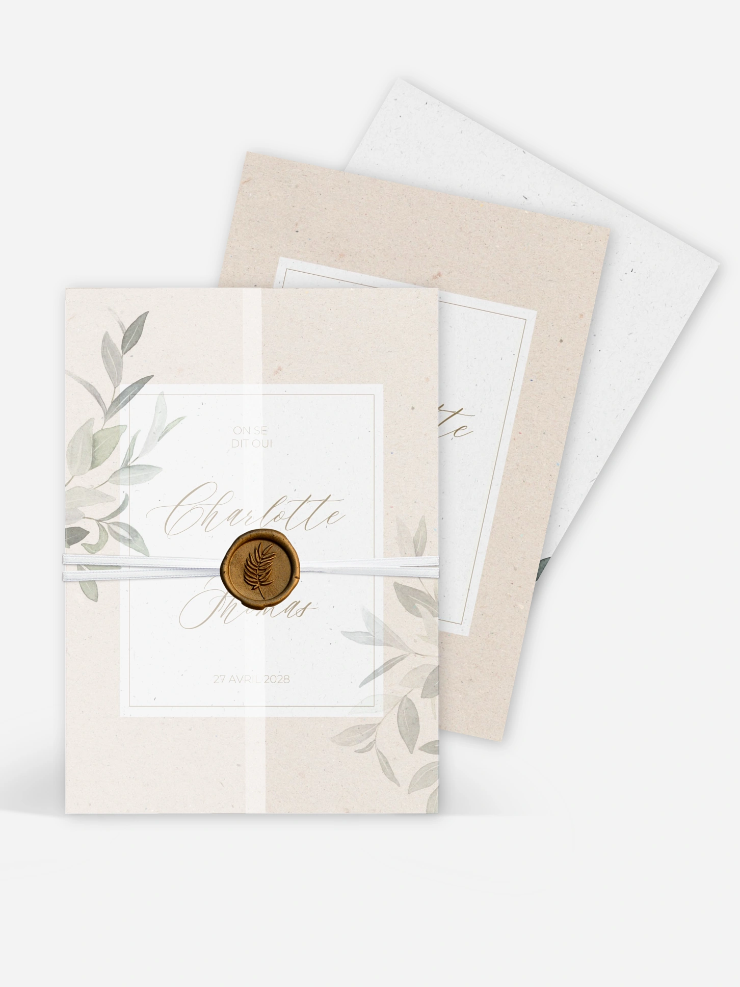 Faire-part de mariage Poésie champêtre