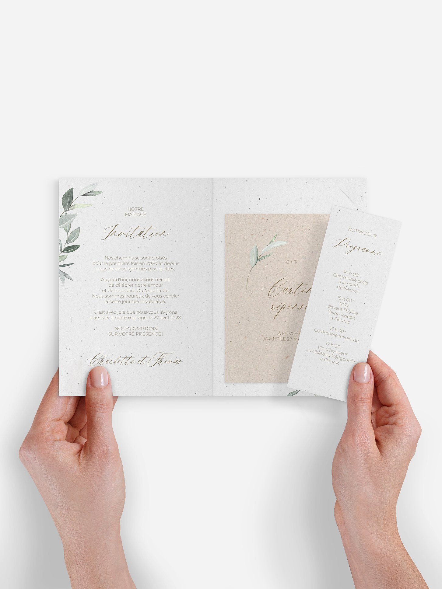 Faire-part de mariage Poésie champêtre