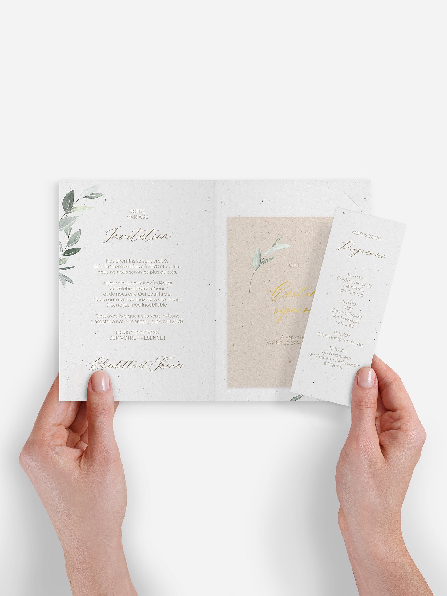 Faire-part de mariage Poésie champêtre