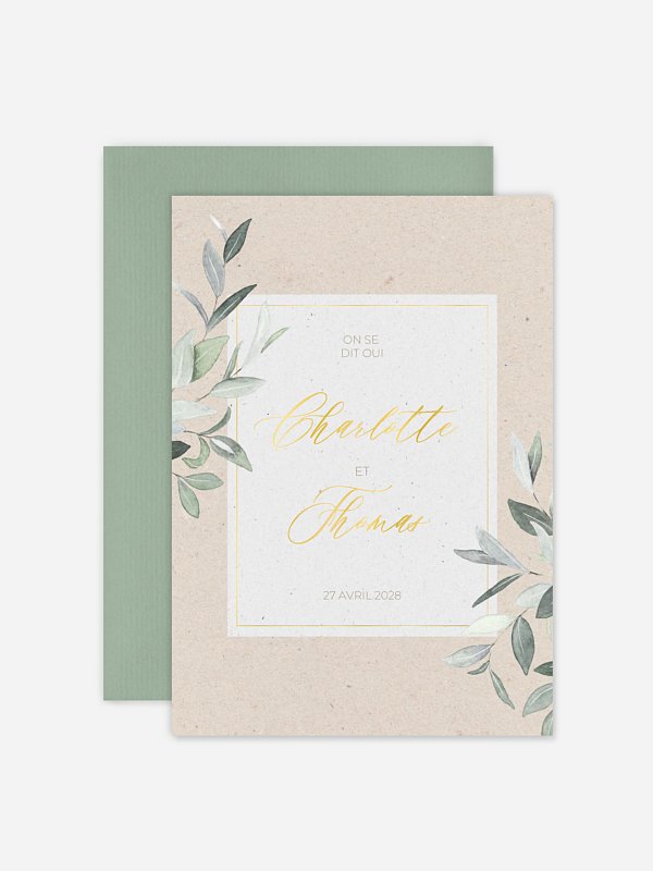 Faire-part de mariage Poésie champêtre