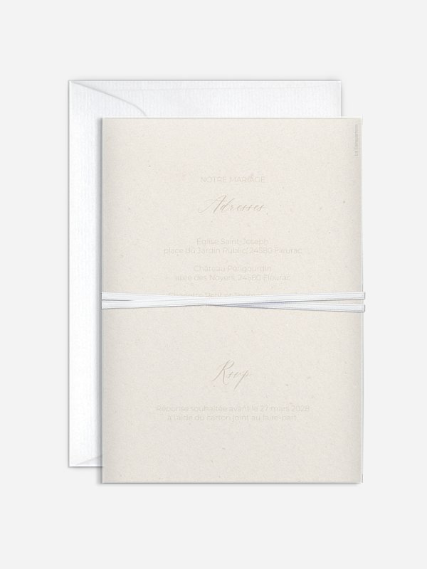 Faire-part de mariage Poésie champêtre