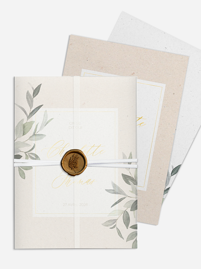 Faire-part de mariage Poésie champêtre