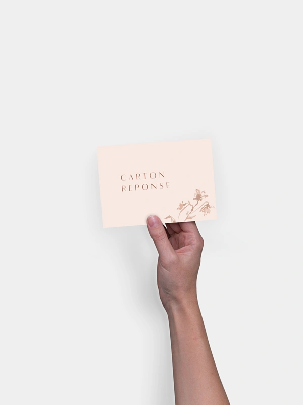 Carton réponse Prairie douce