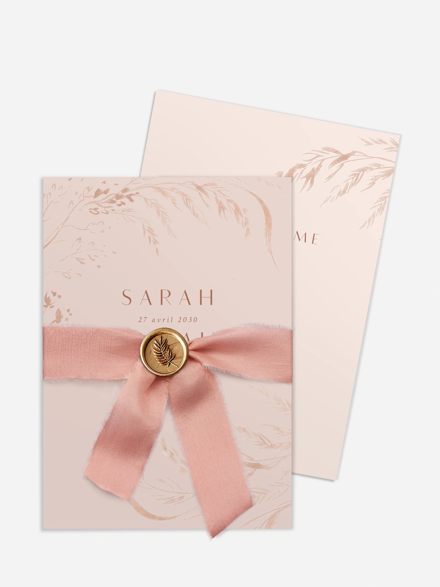 Faire-part de mariage Prairie douce
