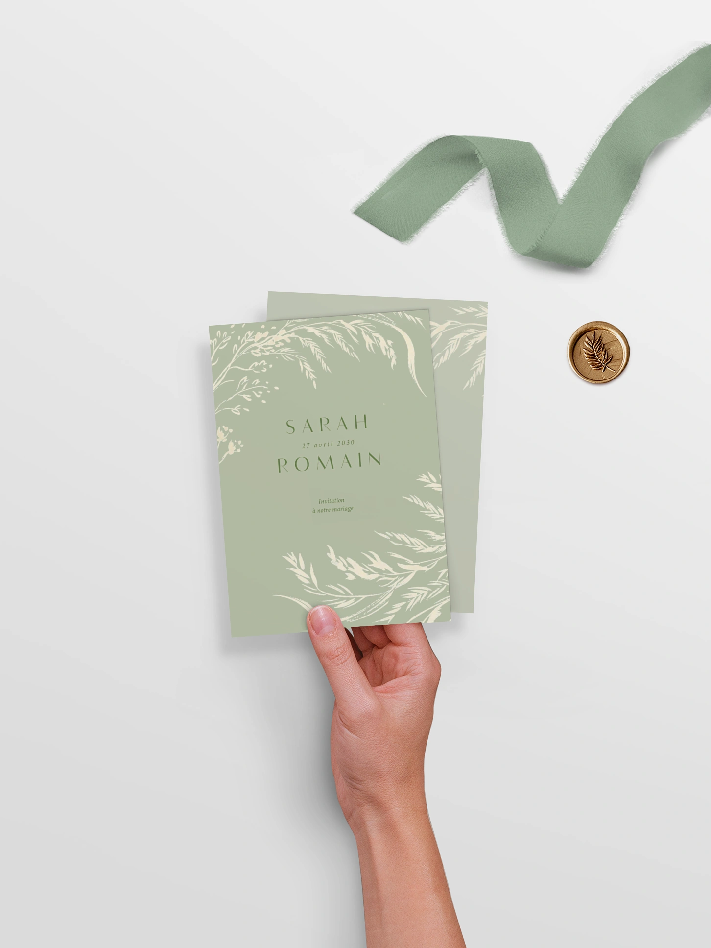 Faire-part de mariage Prairie douce
