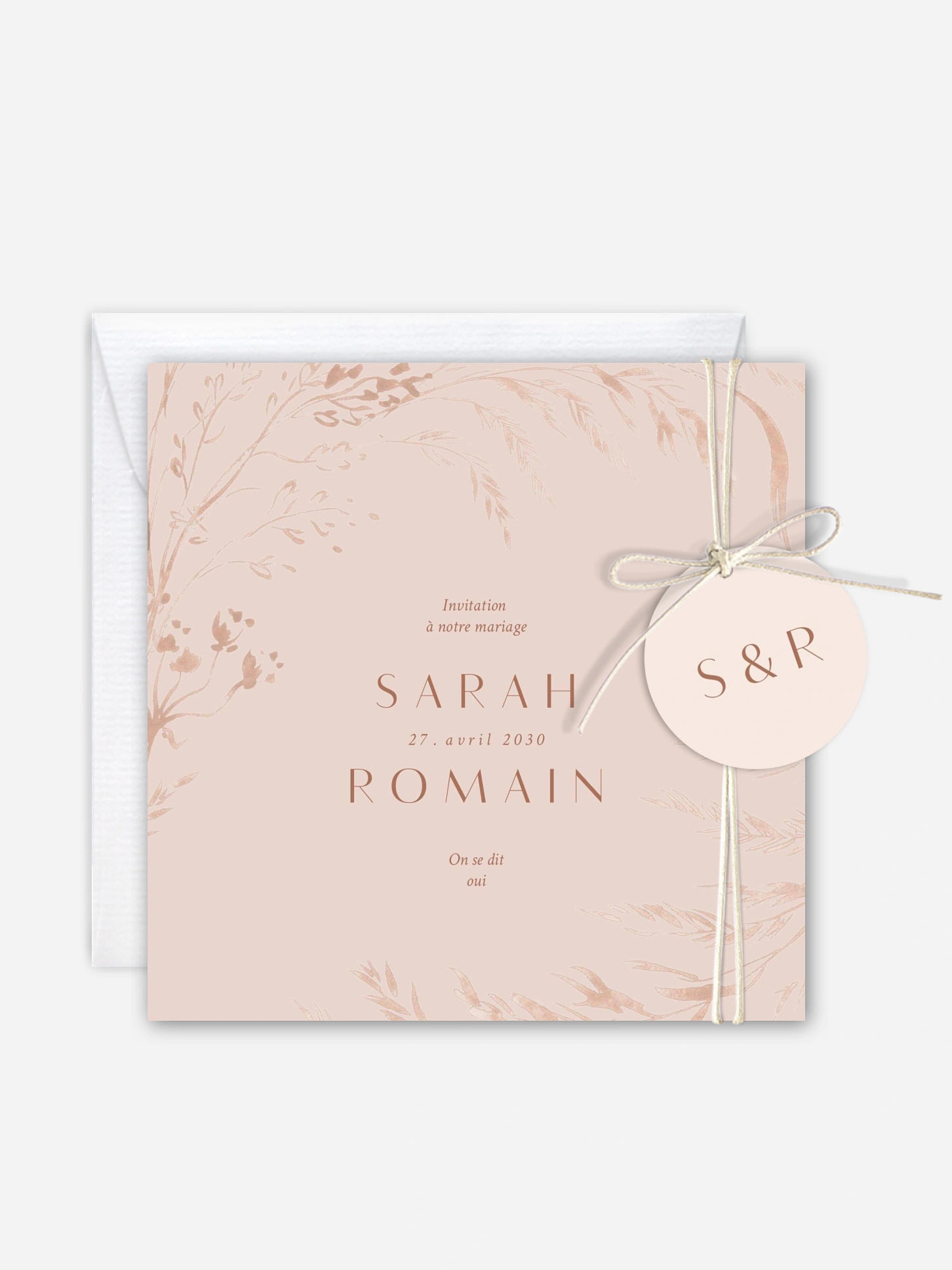 Faire-part de mariage Prairie douce