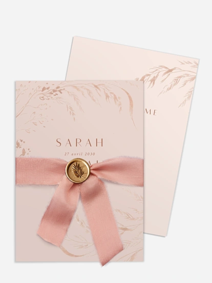 Faire-part de mariage Prairie douce