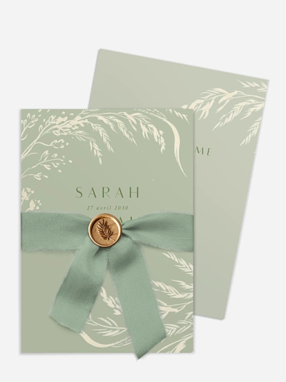 Faire-part de mariage Prairie douce