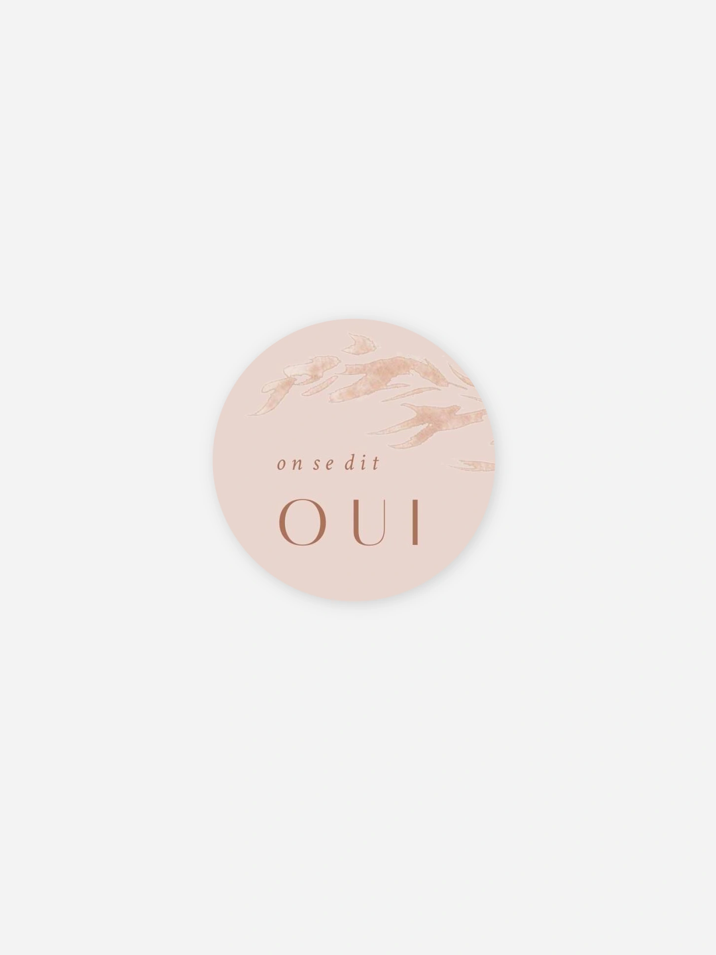 Stickers mariage Prairie douce