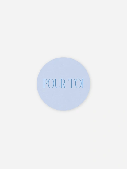 Stickers mariage Ovale vintage