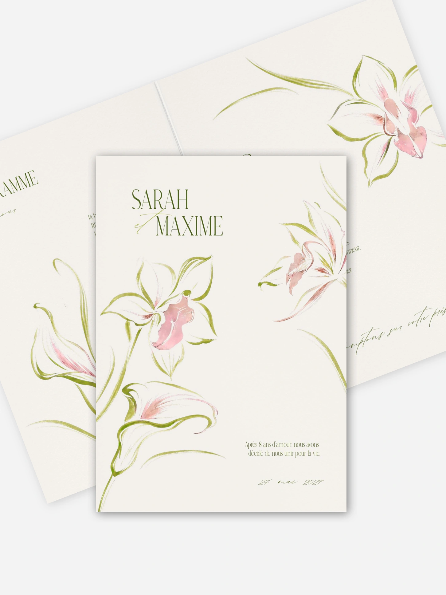 Faire-part de mariage Grâce pure