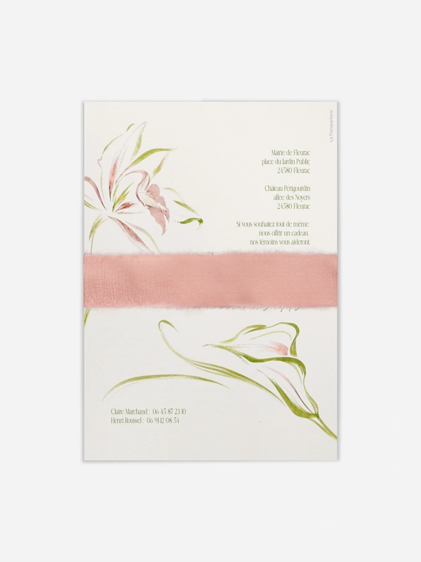 Faire-part de mariage Grâce pure