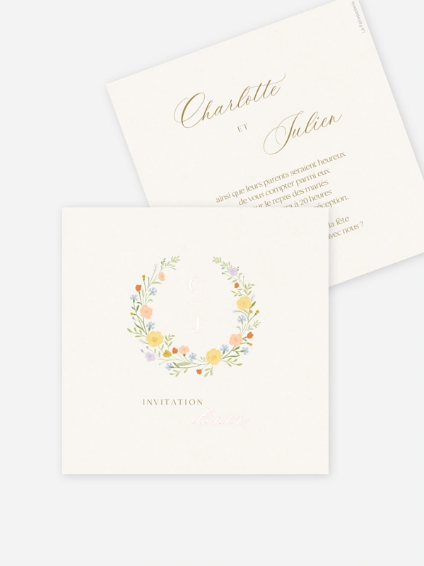 Monogramme floral