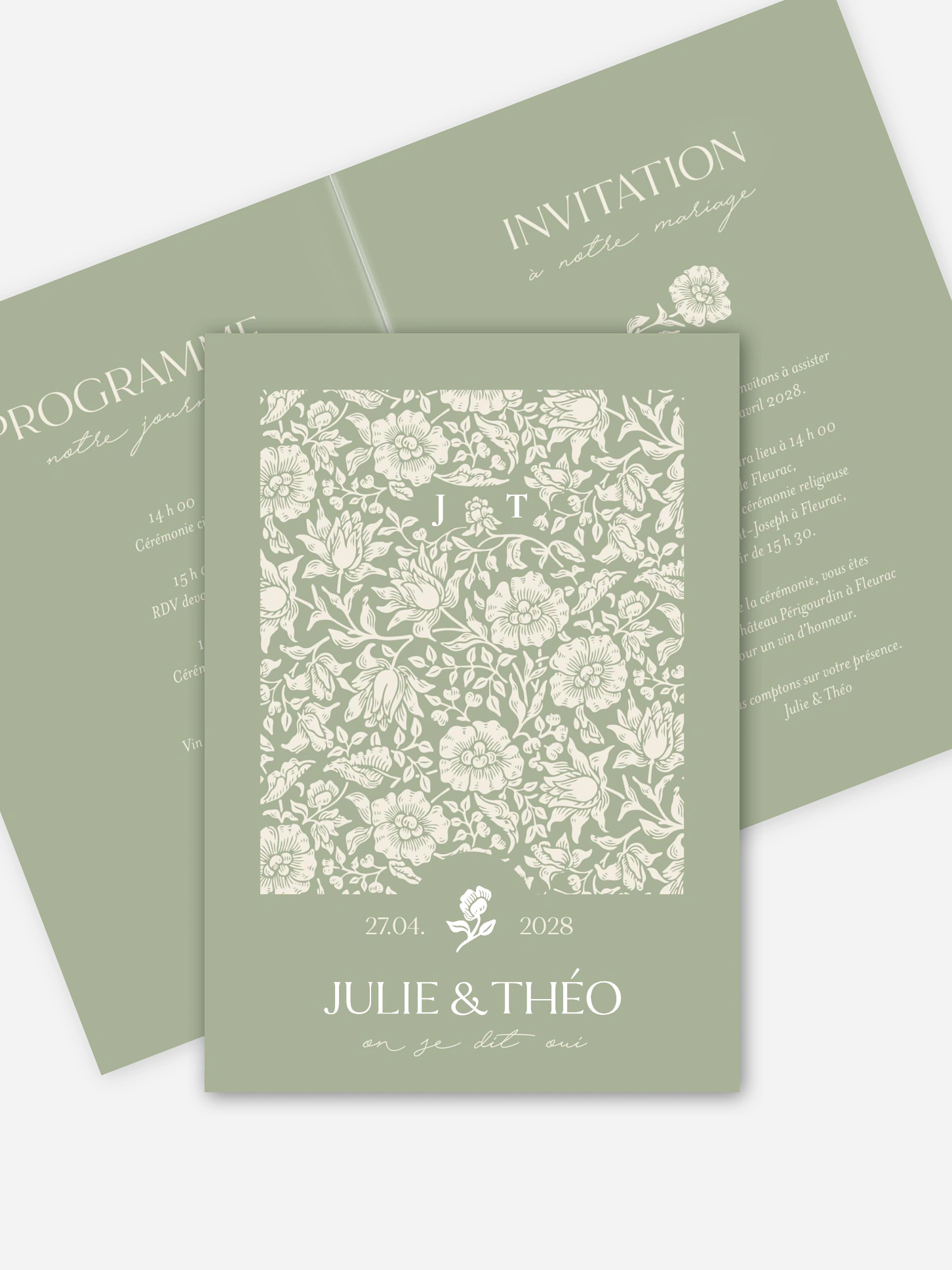 Faire-part de mariage Mallow