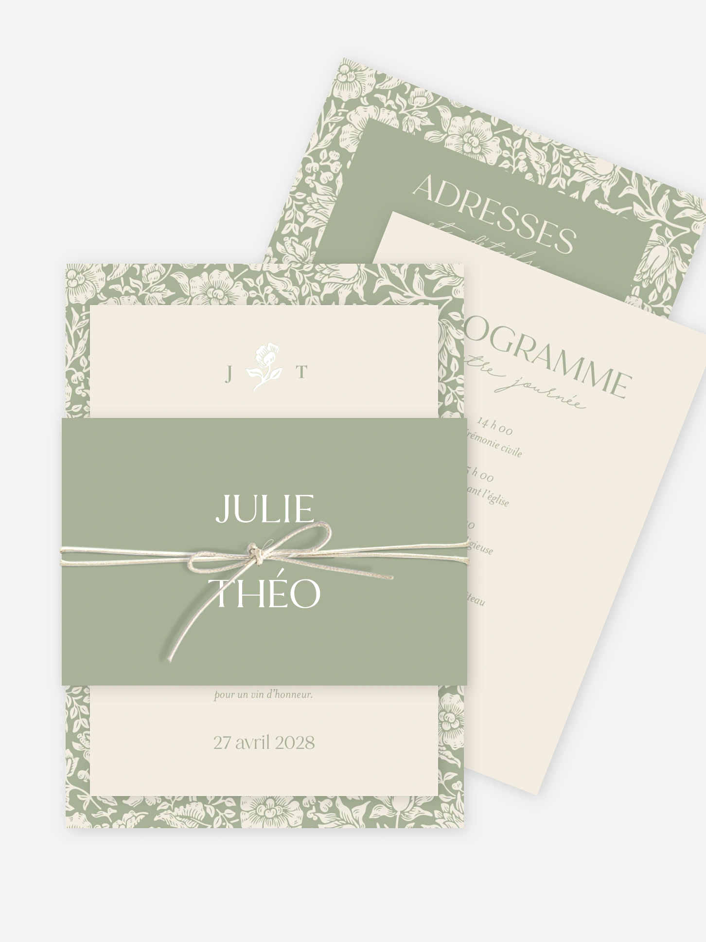 Faire-part de mariage Mallow