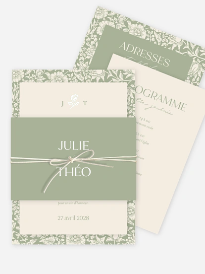 Faire-part de mariage Mallow