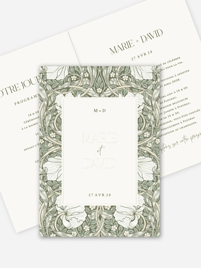 Faire-part de mariage Pimpernel