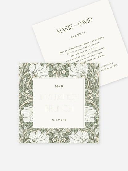 Carte brunch Pimpernel