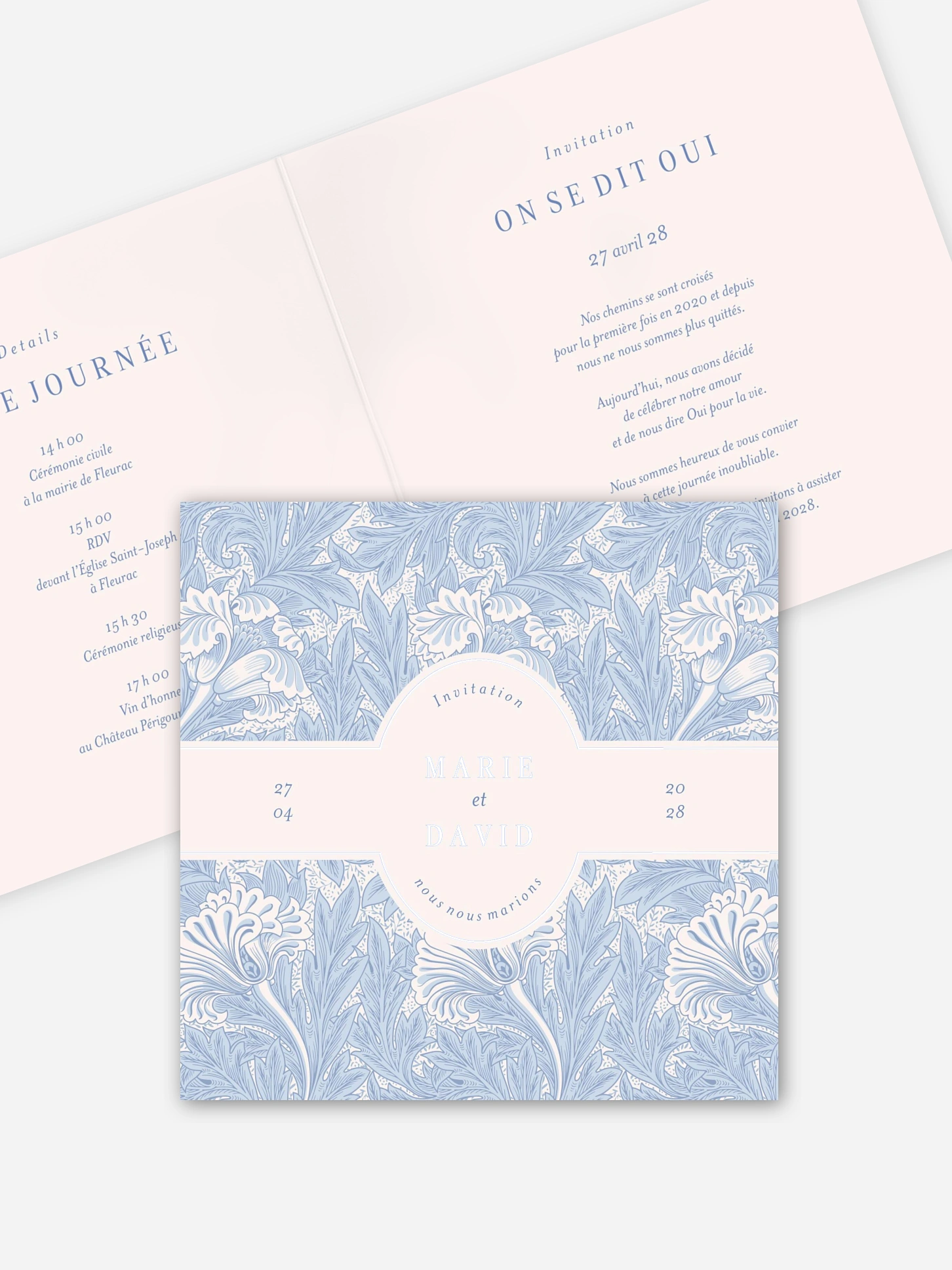 Faire-part de mariage Tulip