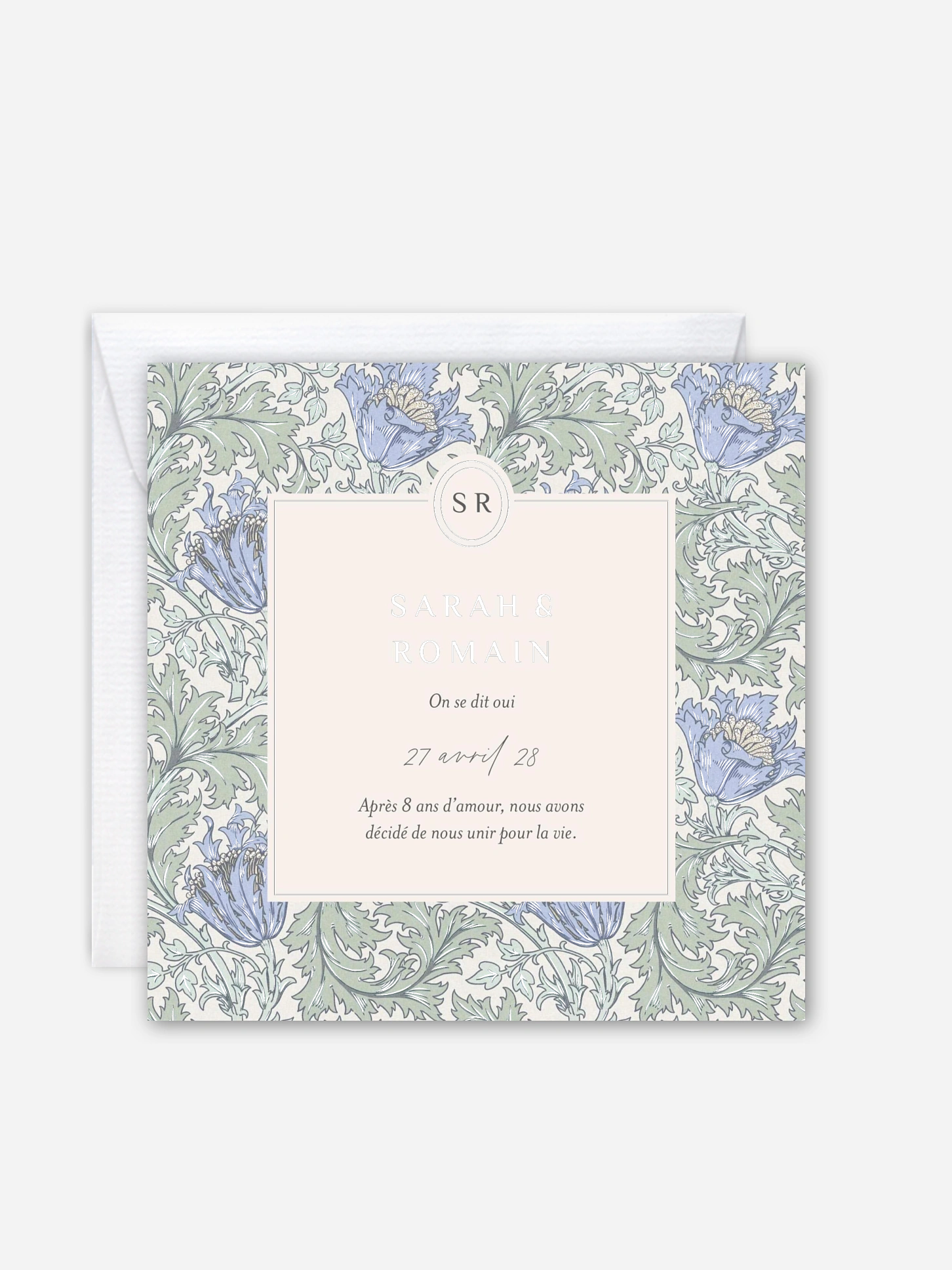 Faire-part de mariage Anemone