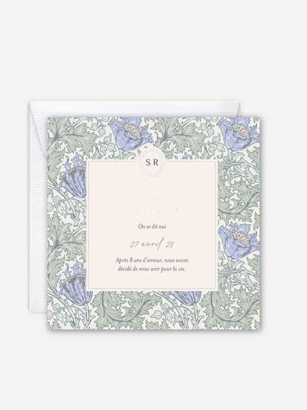 Faire-part de mariage Anemone