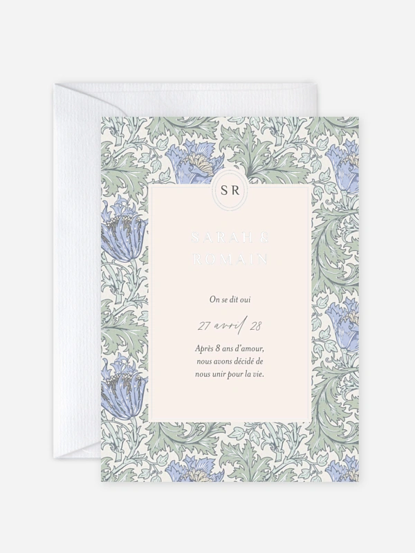Faire-part de mariage Anemone