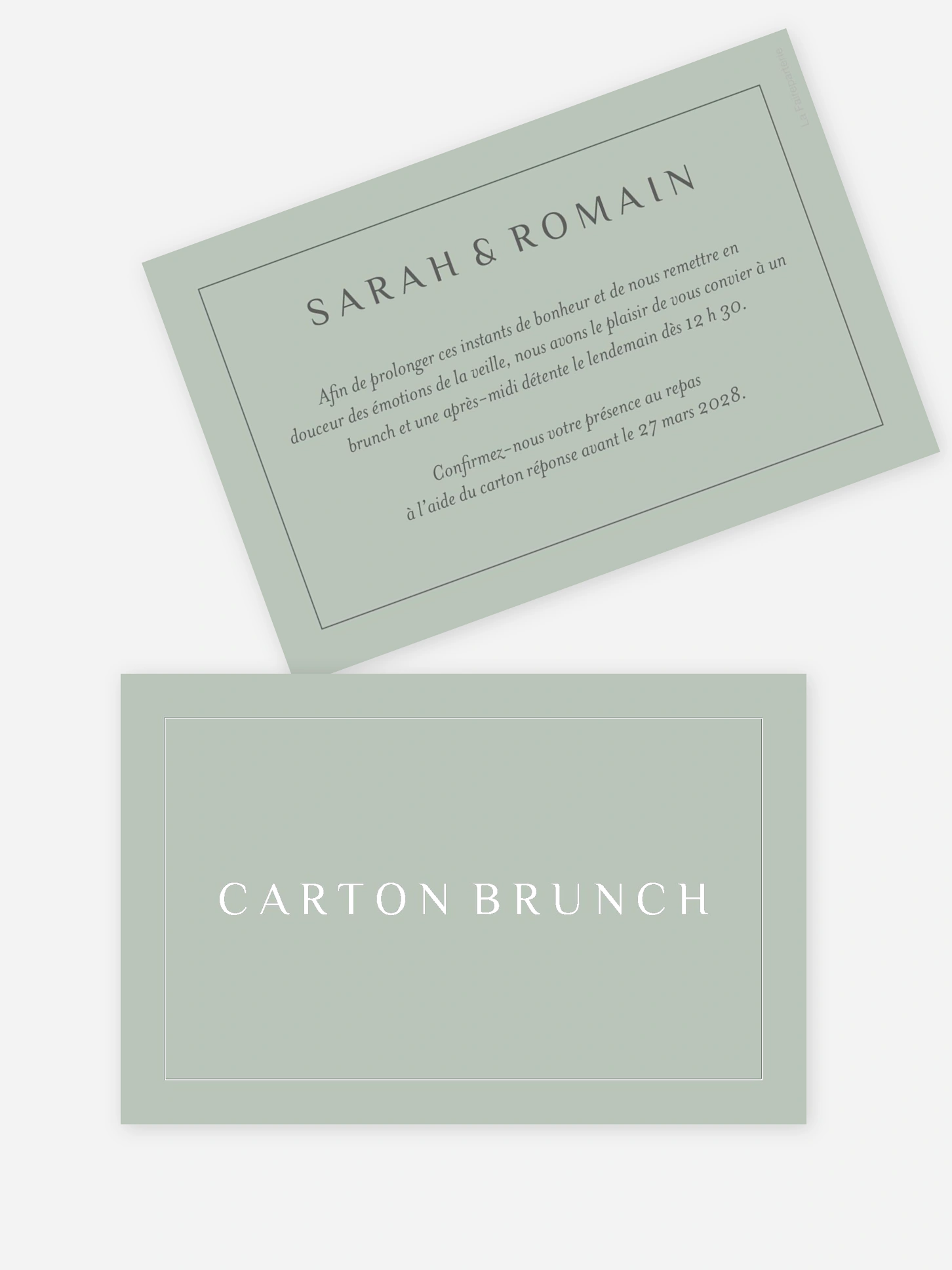 Carte brunch Anemone