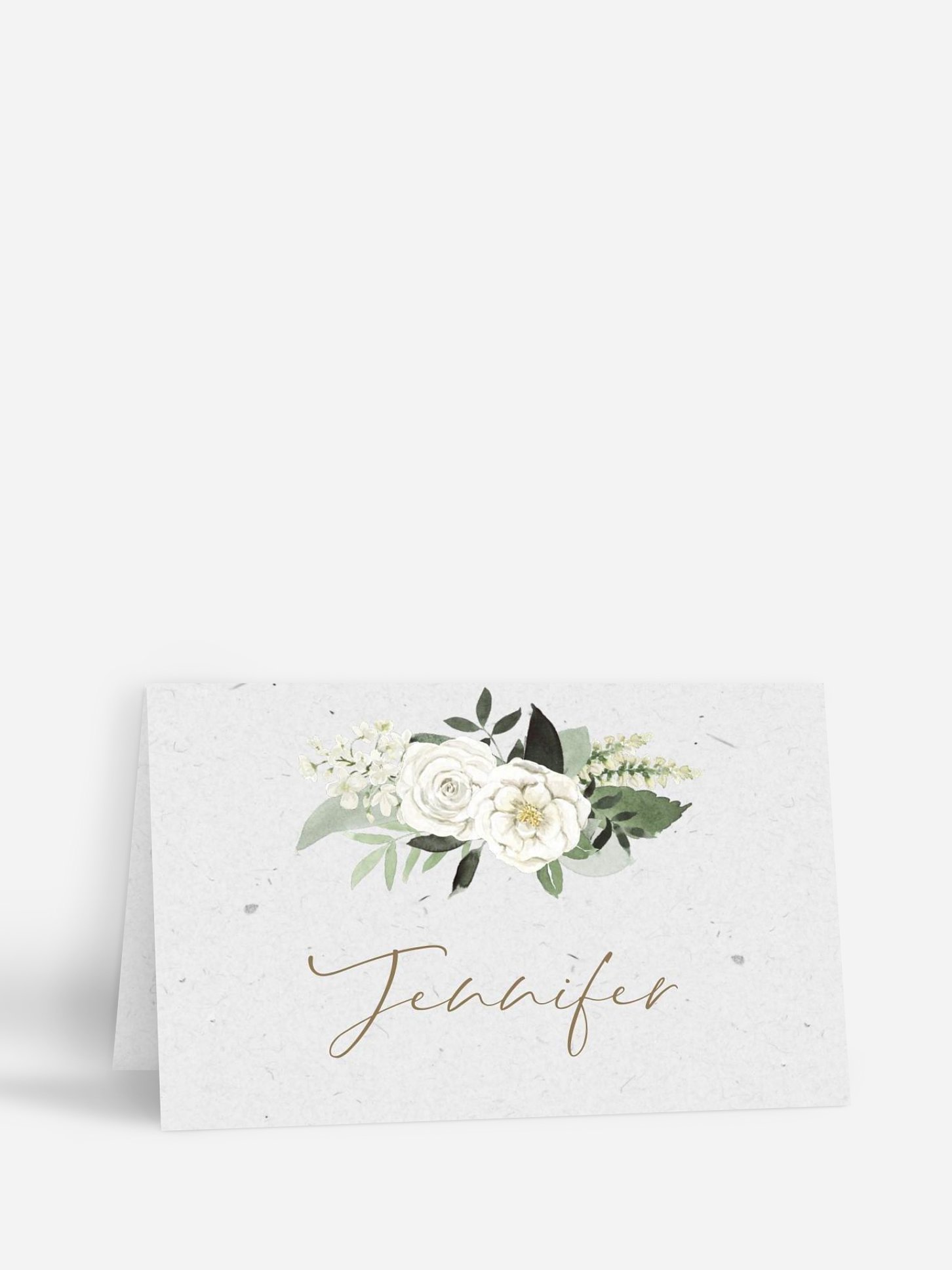 Marque-place mariage Poésie de roses III