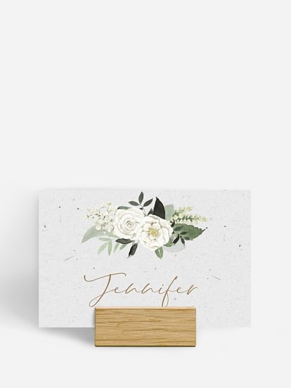 Marque-place mariage Poésie de roses III