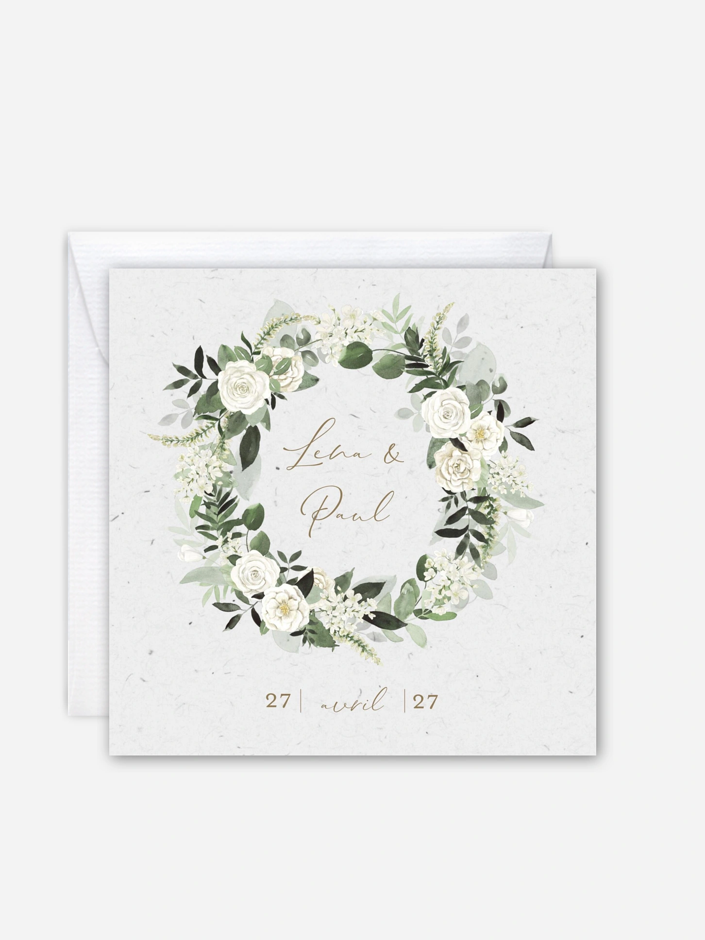 Faire-part de mariage Poésie de roses III