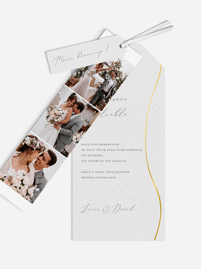 Carte de remerciements Le plus beau Oui II