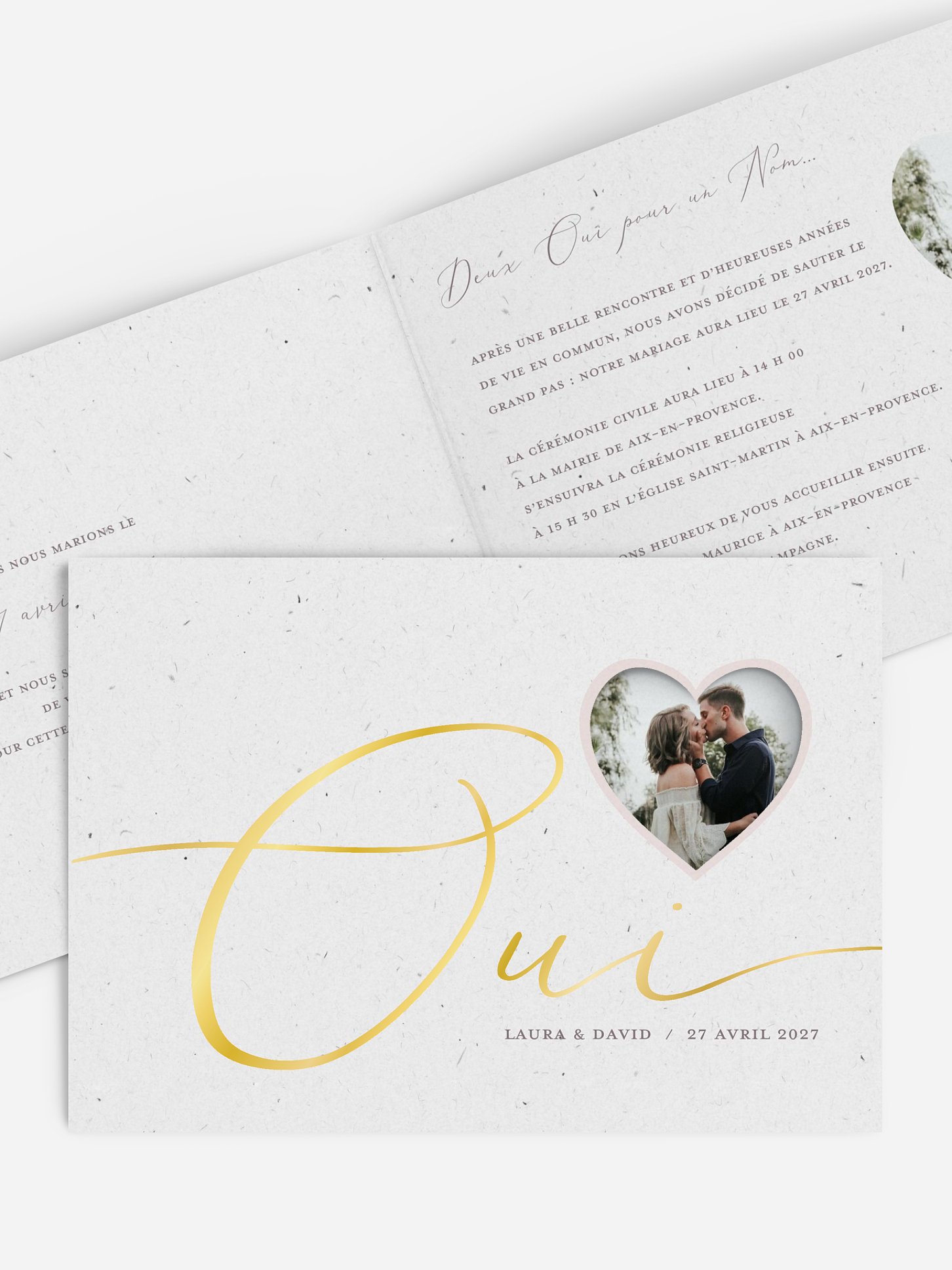 Faire-part de mariage Le plus beau Oui II