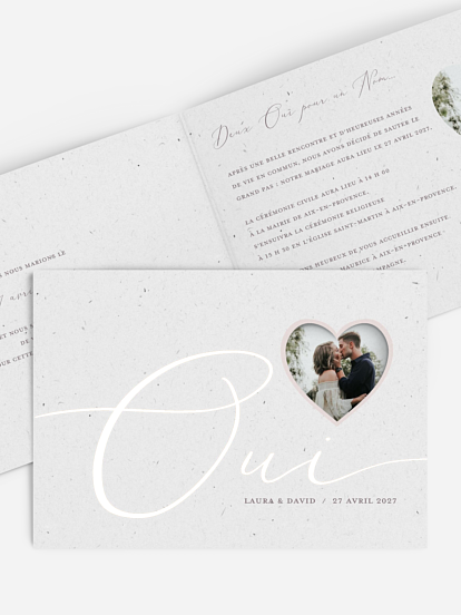 Faire-part de mariage Le plus beau Oui II