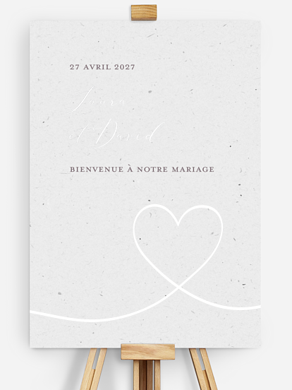 Poster bienvenue mariage Le plus beau Oui II