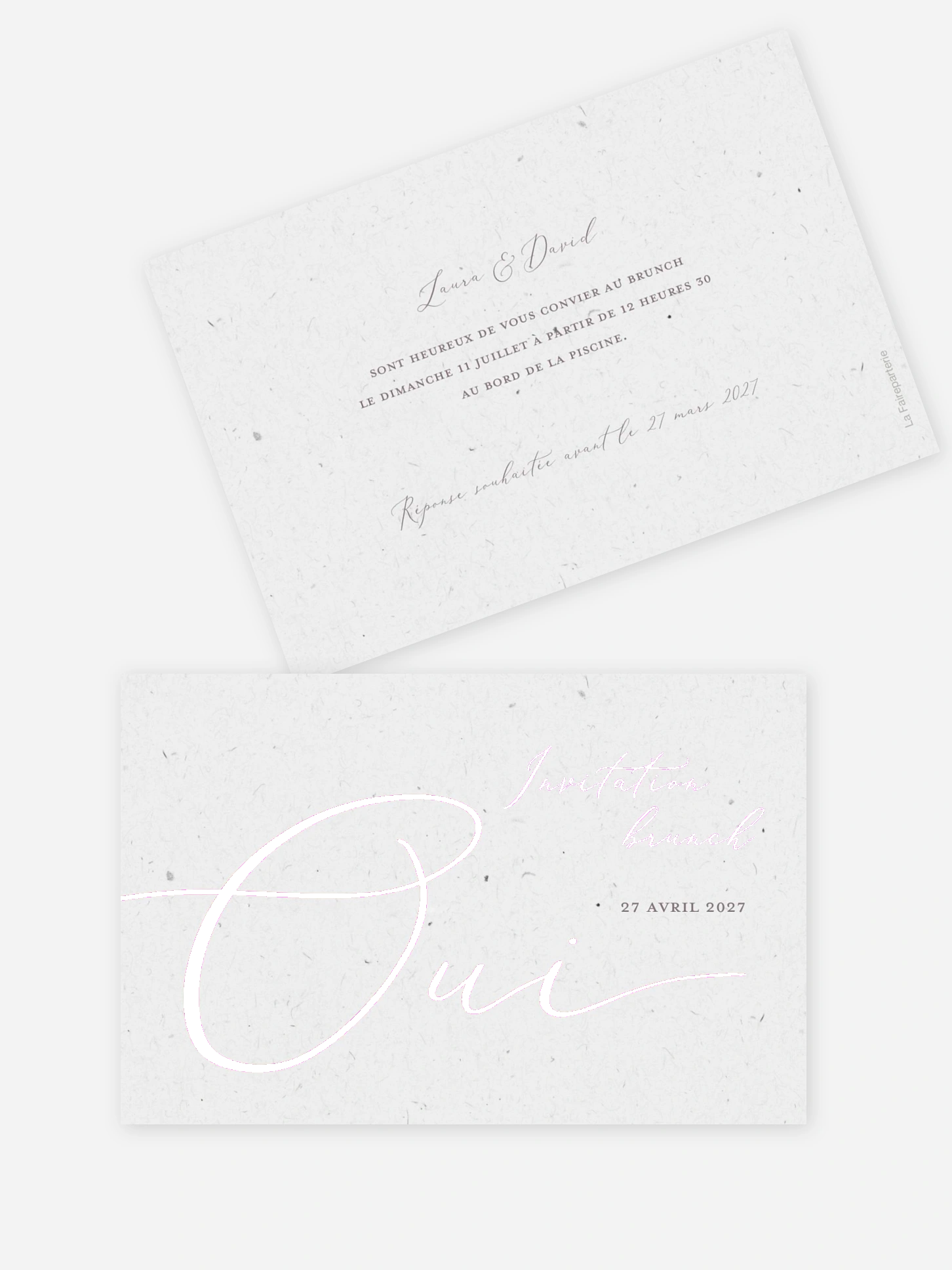 Carte brunch Le plus beau Oui II