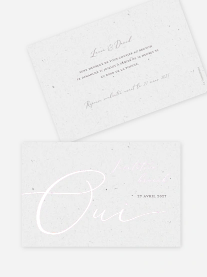 Carte brunch Le plus beau Oui II