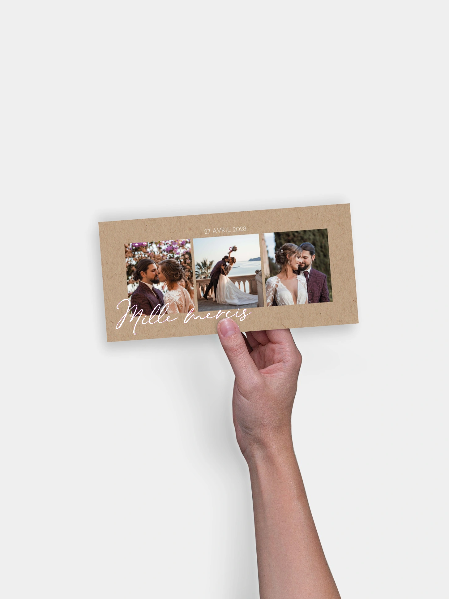 Carte de remerciements Grand amour