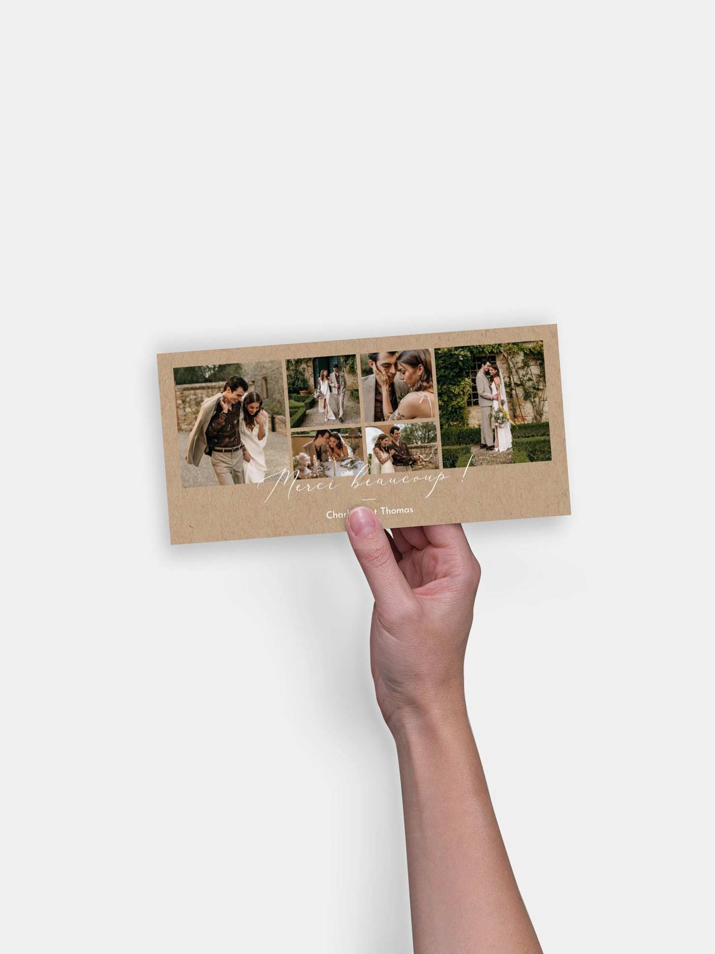 Carte de remerciements Jolie romance