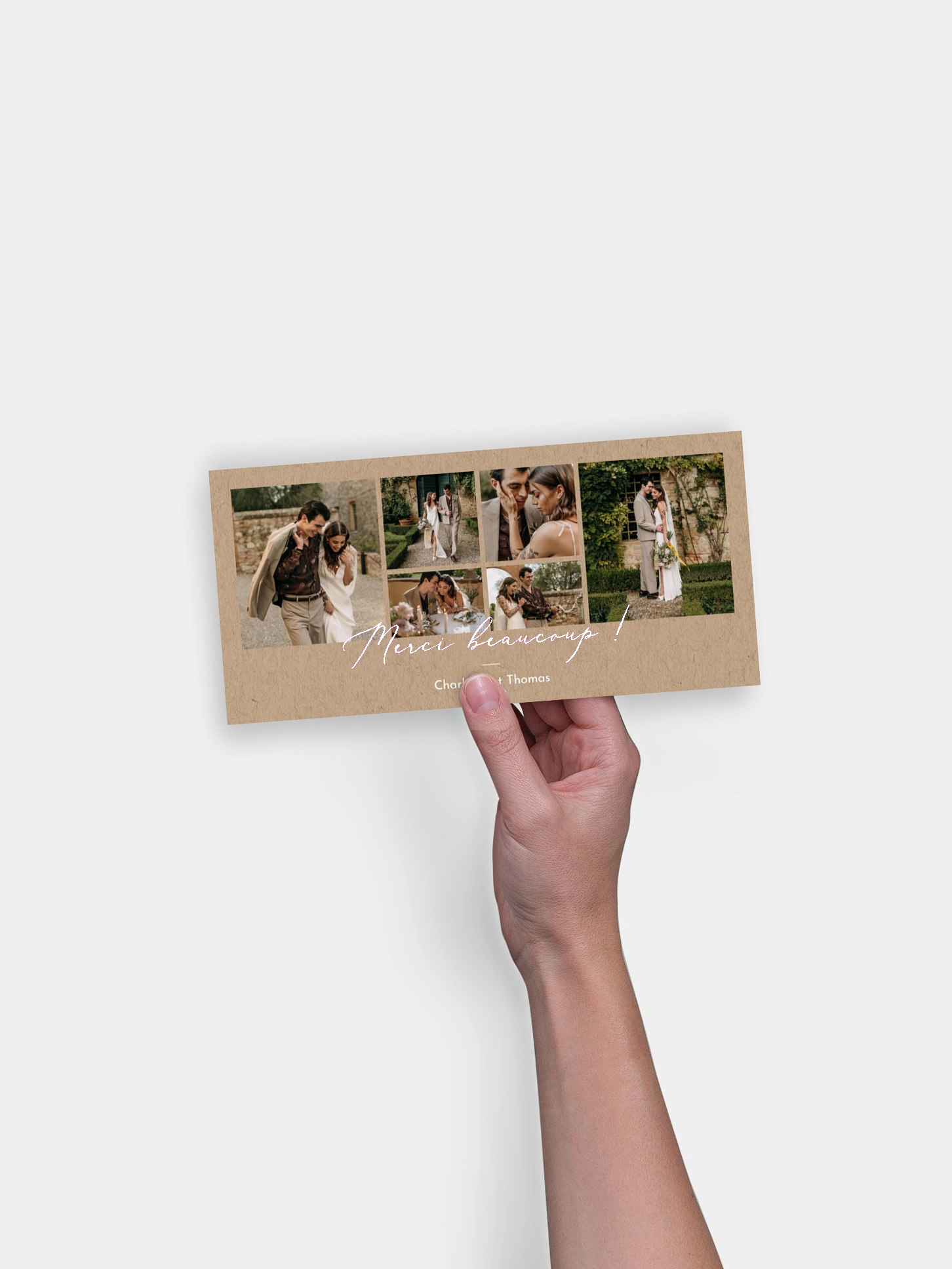 Carte de remerciements Jolie romance